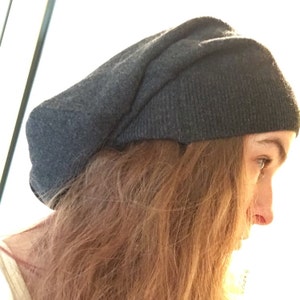 Extra Long Tam Cashmere Slouchy Beanie 