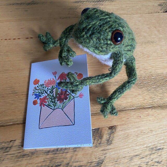 Fantasy Frog Knitting Digital Graphic · Creative Fabrica