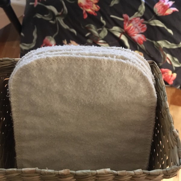 ORGANIC Reusable Toilet Paper, Organic Cloth Toilet Paper, Organic