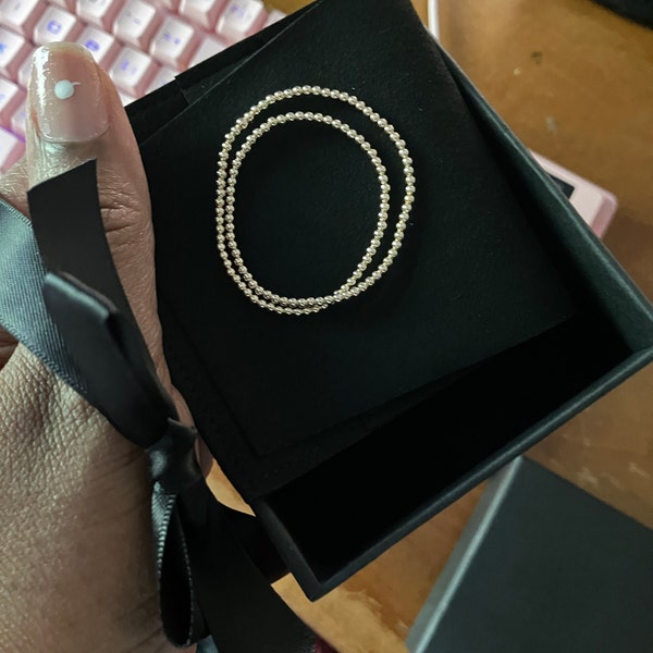 Gold Beaded Anklet main image 0
