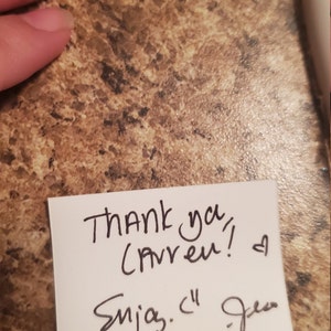 Lauren added a photo of their purchase