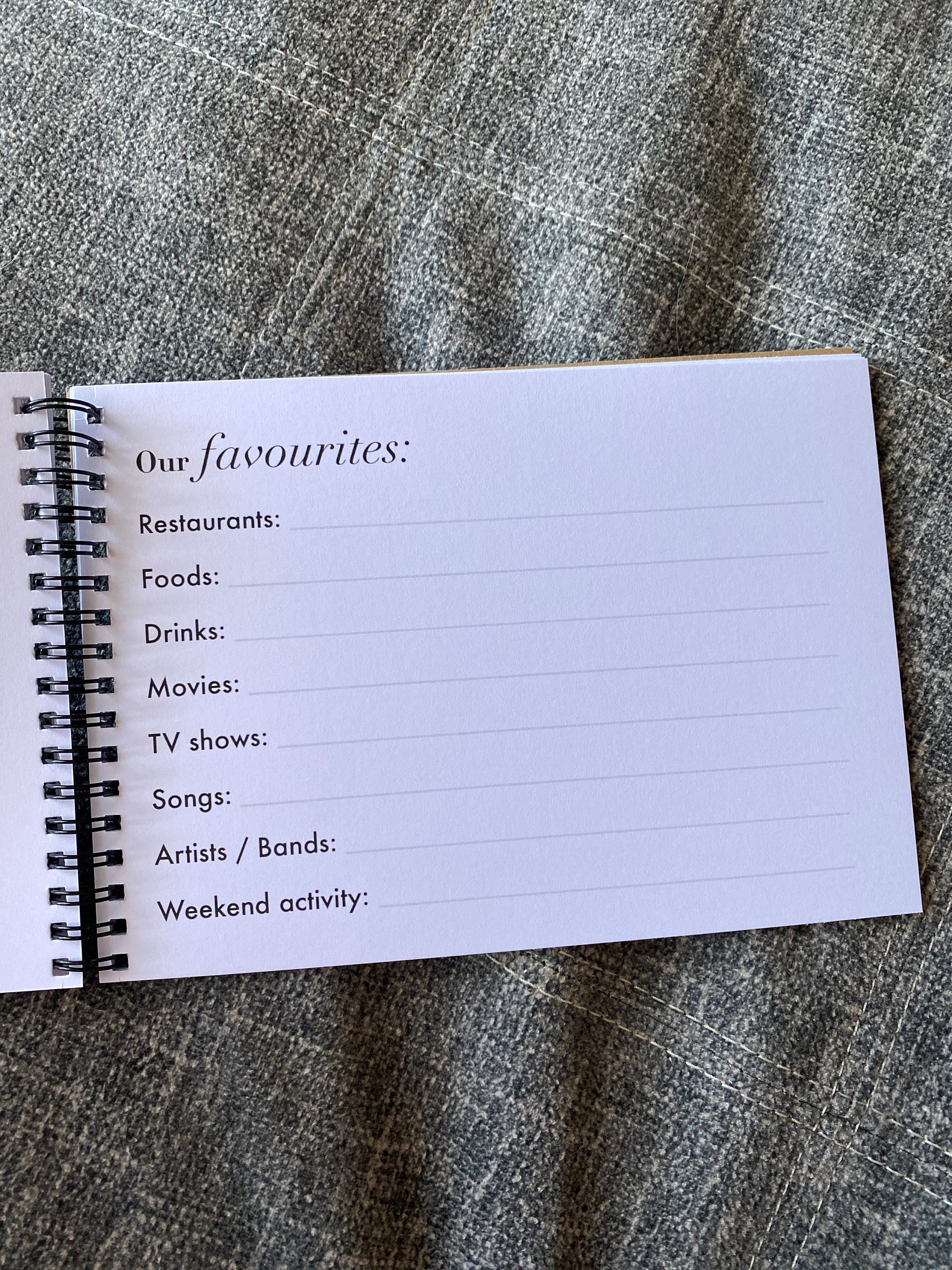 Reasons why I love you, Anniversary gift, boyfriend, husband, wife, partner, gifts for him, love, Our Story Scrapbook, memories journal
