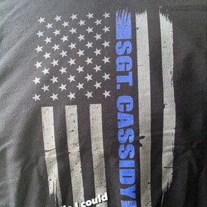 Custom Thin Blue Line, Gladiator, Police Officer, Gifts, Decal, Sticker