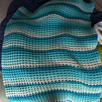 CROCHET PATTERN Crochet Me A River Throw - Make to Any Size - PDF ...