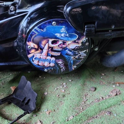 custom harley davidson fuel door