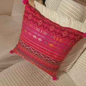 Beige Blu mano intrecciata ricamo copricuscini decorazione domestica  indiano Copri cuscino 45X45 cm Custodia cuscino divano cuscino cuscino Sham  cuscino - Cina Coprisedile in macrame e coprisedile in Macrame prezzo