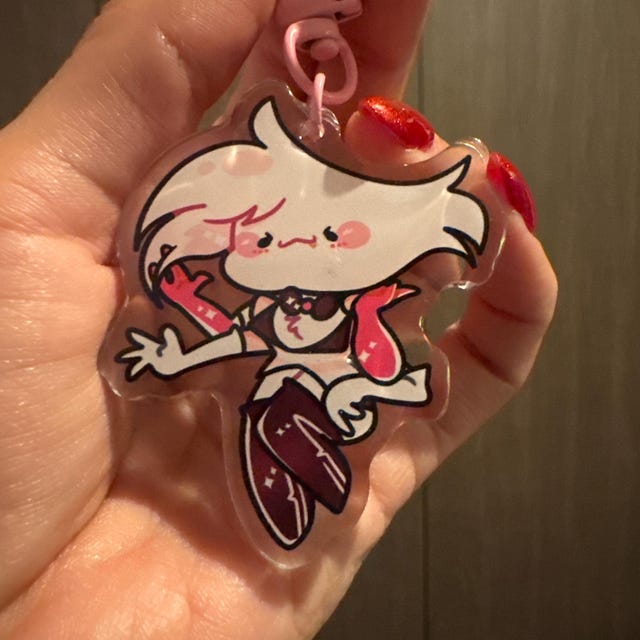 Amazon.com: Waynexzavier 5pcs Hazbin Hotel Keychain Set