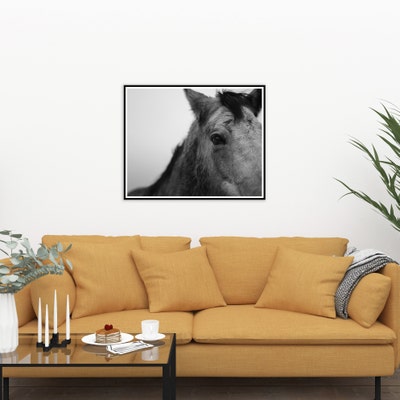 Mockup Blank Wall Art Mockup Empty Wall Mock Living Room Picture Poster ...