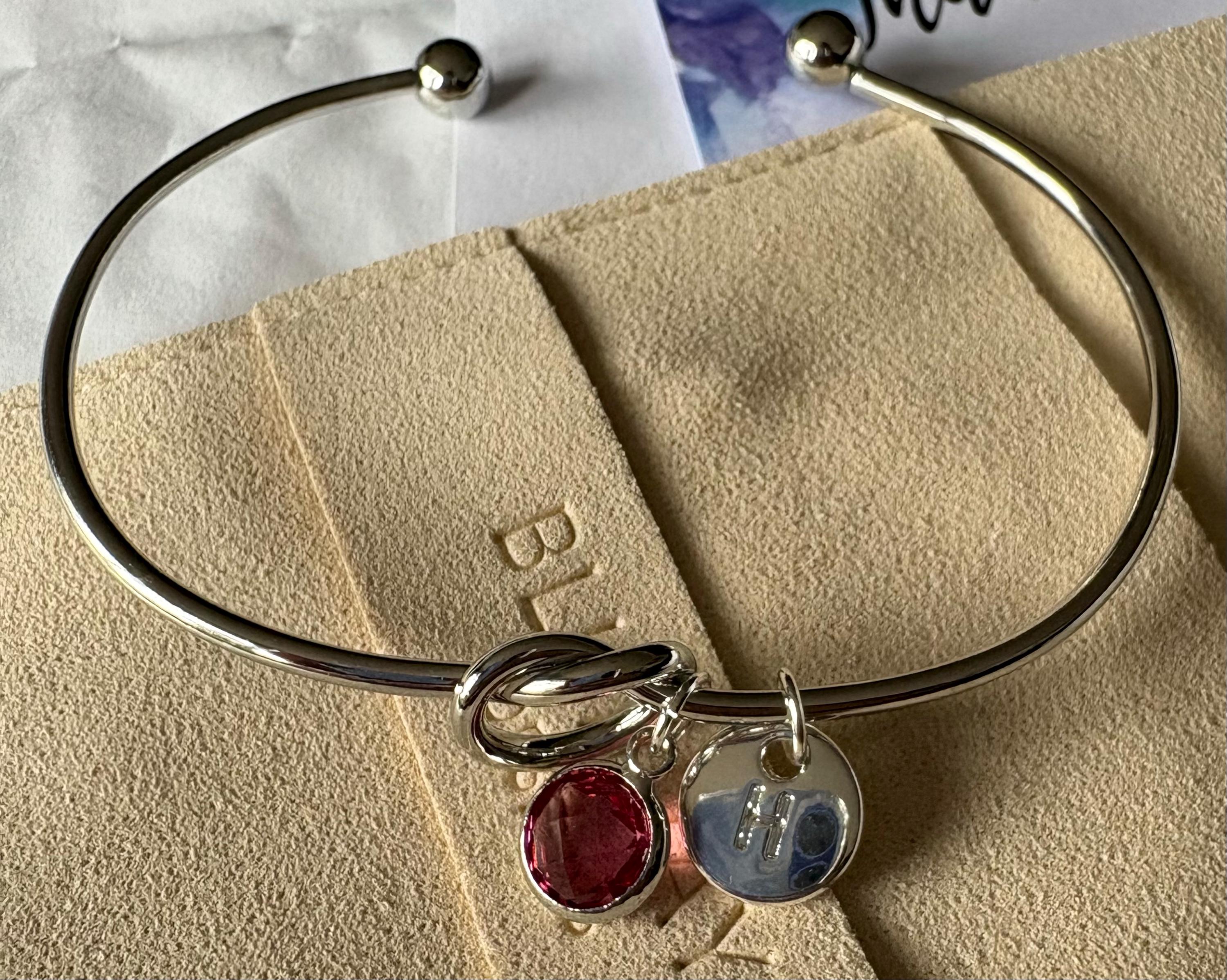 Silver Knot Bracelet Gift For Her, Personalised Christmas Gifts, Best Friend Gift, Maid of Honour Gifts, Sister Birthday Gift