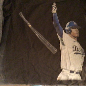 Freddie Freeman Dodgers Baseball Vintage Look Oversized Boxy Hip Hop T Shirt Bootleg Washed MVP World Series Los Angeles Walk Off Grand Slam