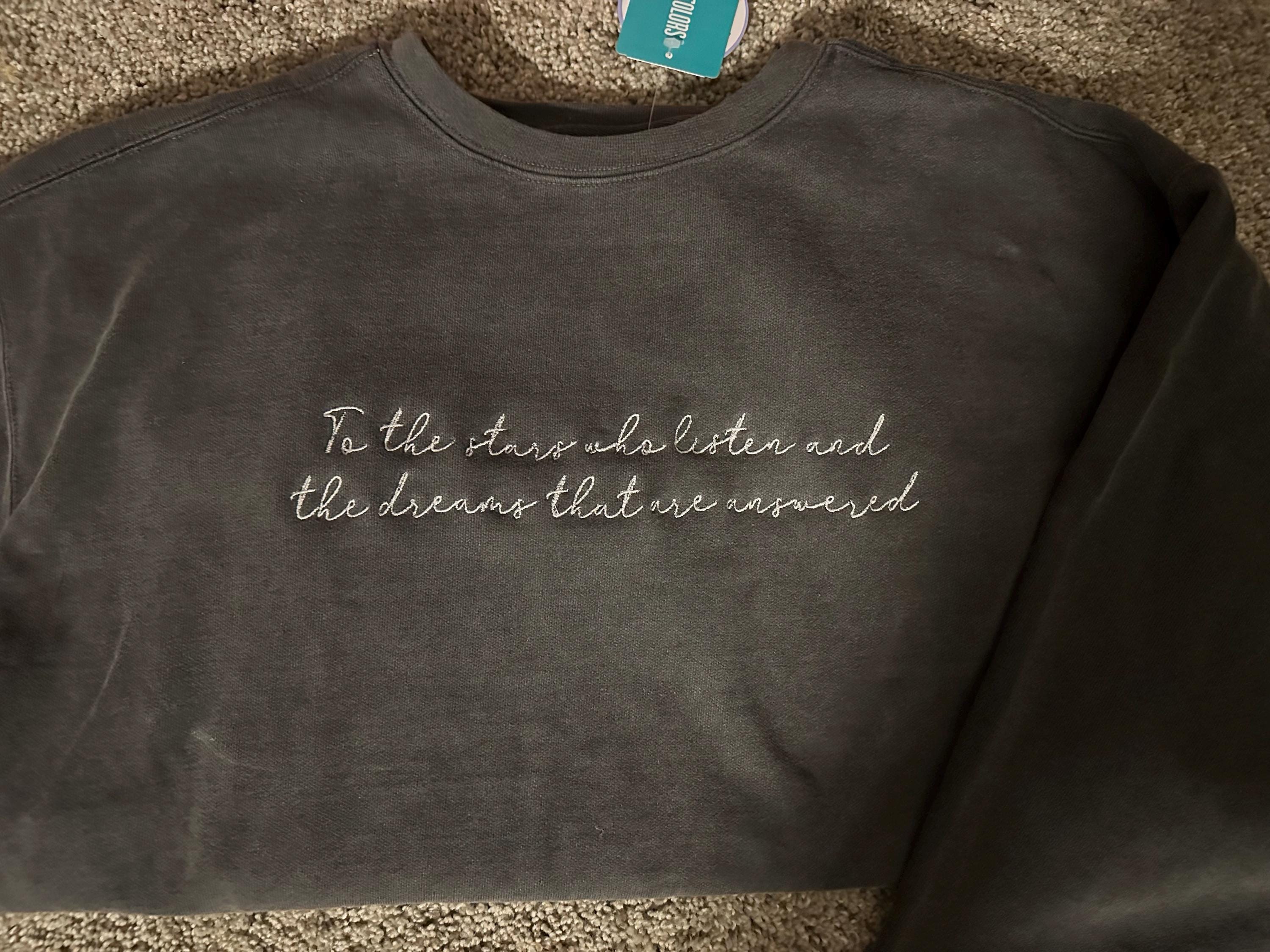 Customer photo for Anna - Embroidery font