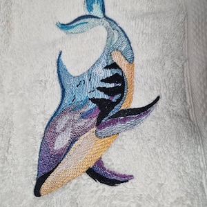 Whale Embroidery Design, Orca Nature With Ocean Motif, Pattern for ...
