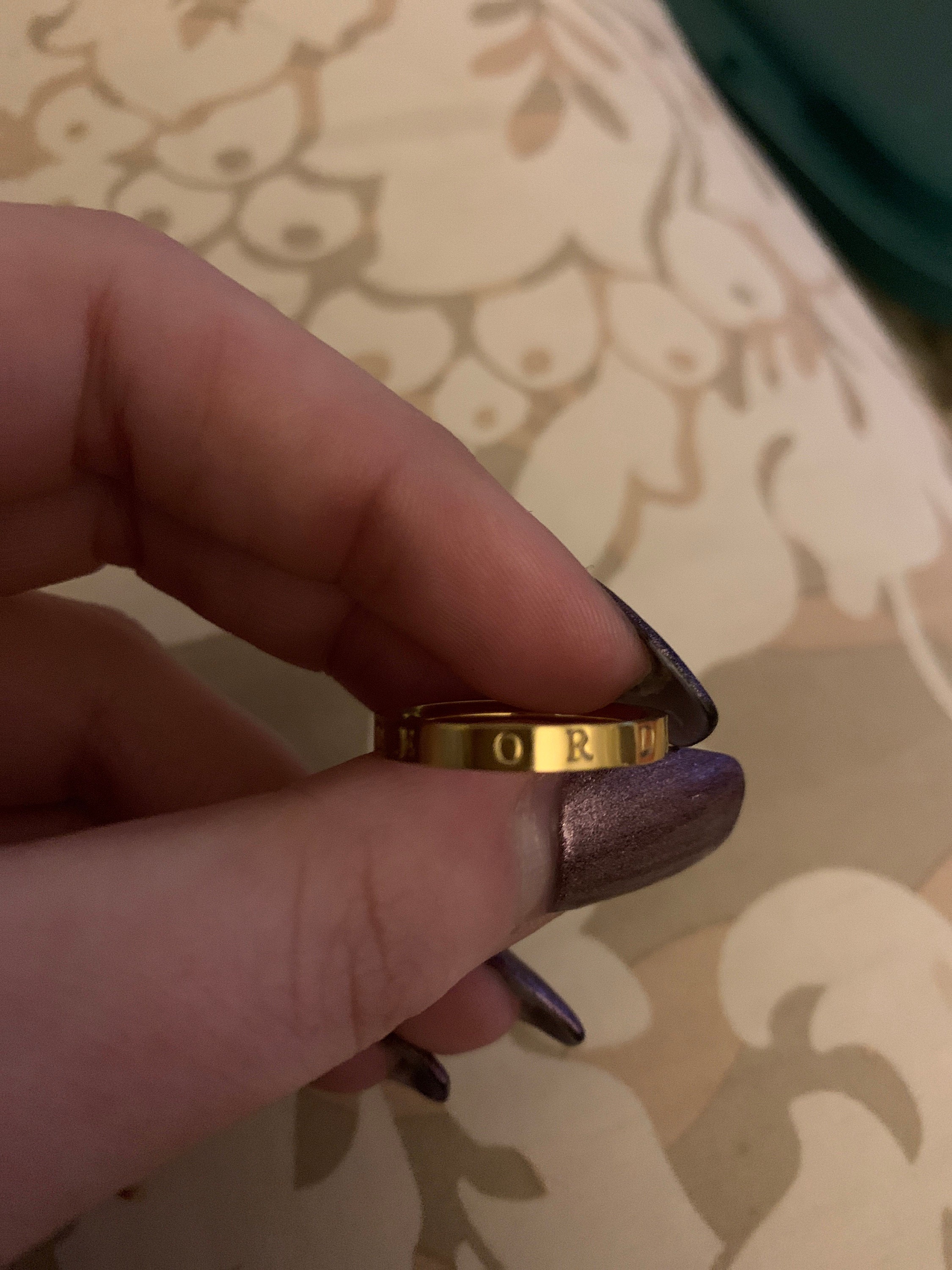 Grace and Glory · Psalms 84:11 · Fight on My Knees · Religious Ring · Christian Ring · Faith Gift · Personalize Jewelry · Personalize Ring