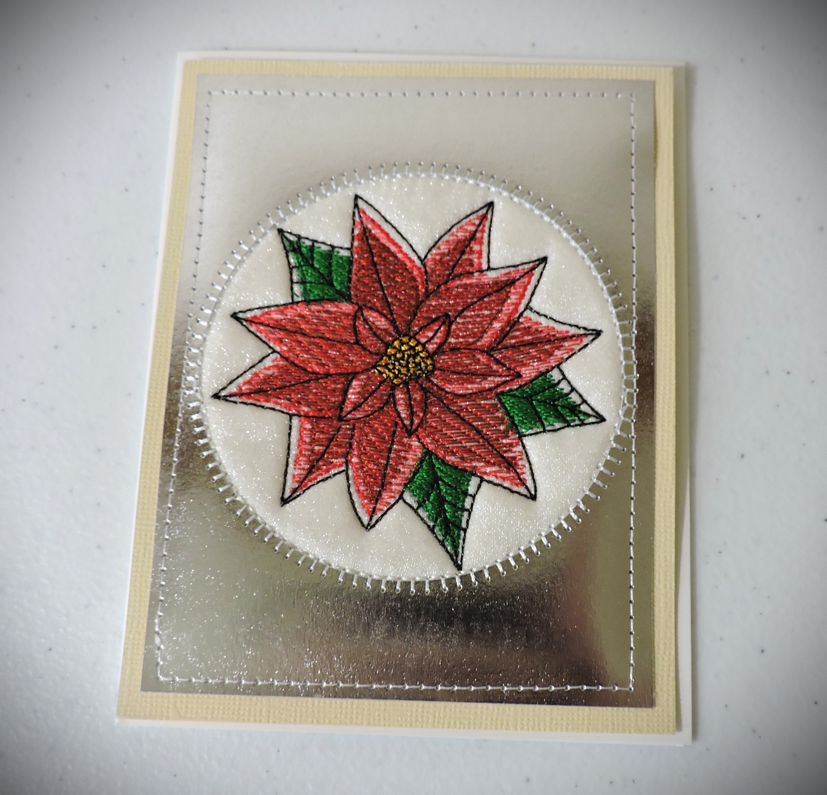 Customer photo for Poinsettia - Embroidery design