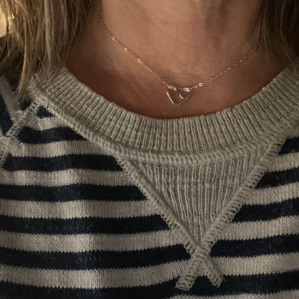 Dainty Crescent Moon Necklace, Rose Gold Moon Necklace, Minimalist ...