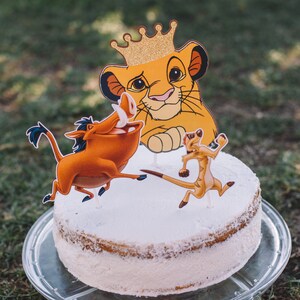 Lion King Cake Topper Set 3 Piece Etsy Denmark