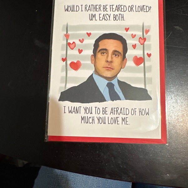 Funny Michael Scott Love Card, the Office Gift, Michael Scott Valentine ...