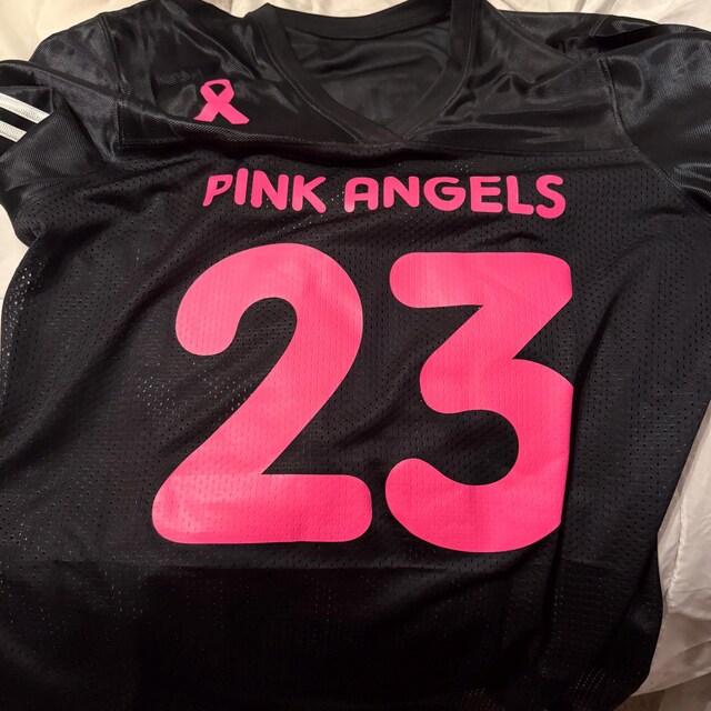 Breast Cancer Awareness Football Jersey / Women's Relaxed Fit / XS