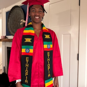 graduation dress in ethiopia Handmade Stole, Woven African Sash (4.5x72) Dress Belt