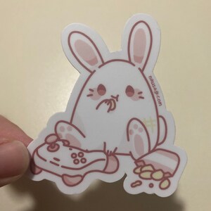 Gamer Bunny Sticker 3 Kawaii Gaming Laptop Sticker 