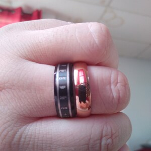 Holy Ring Necklace Digicode Black Ring Digimon Crest Tag | Etsy