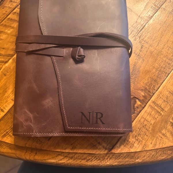 Leather Journal Refillable, Leather Notebook, Travel Journal, A5 ...