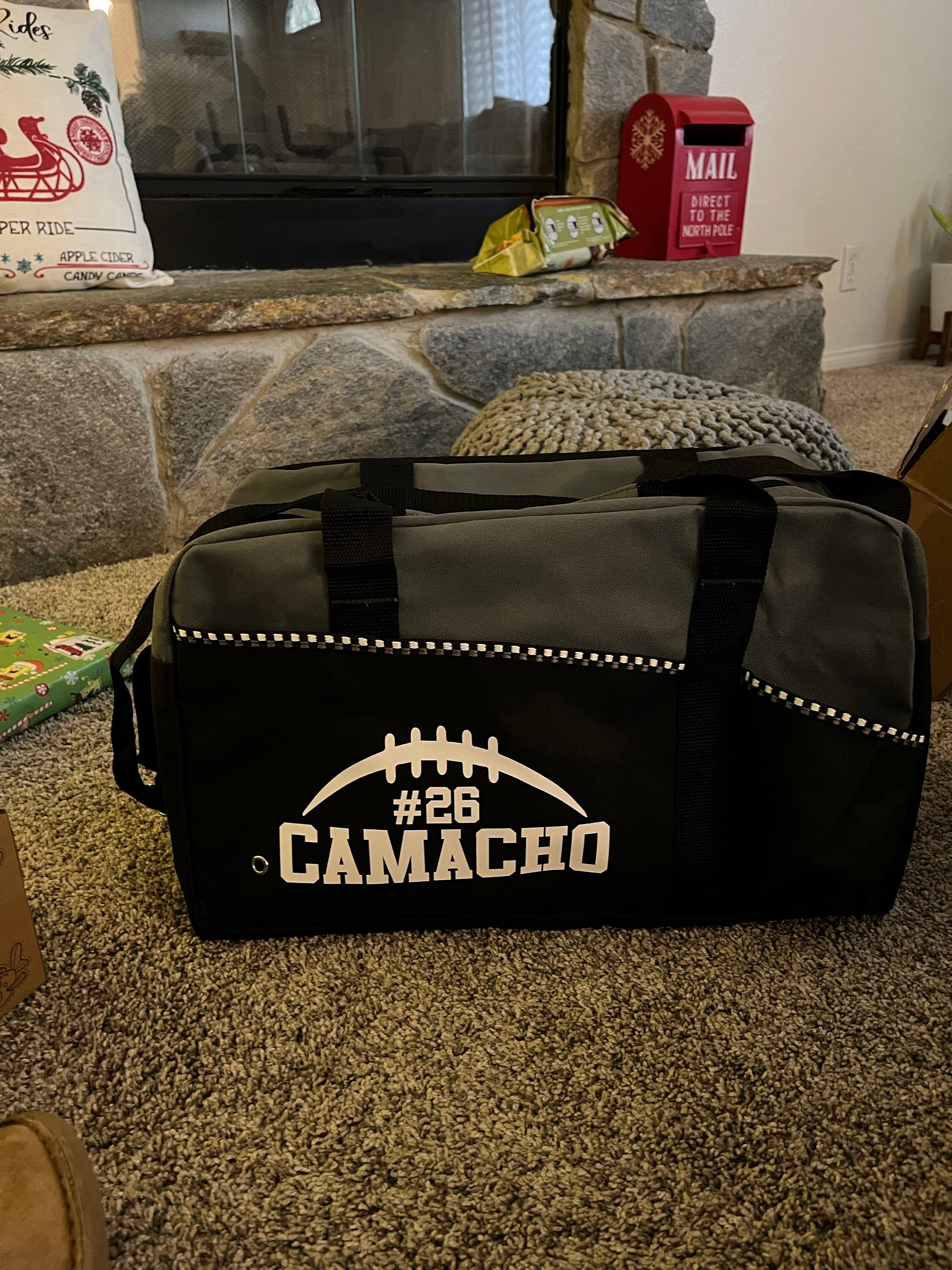 Personalized Football bag, kid duffel , Football Player Gift, Kid Duffle Bag,Love Football, Football player, Little League Bag, Practice Bag