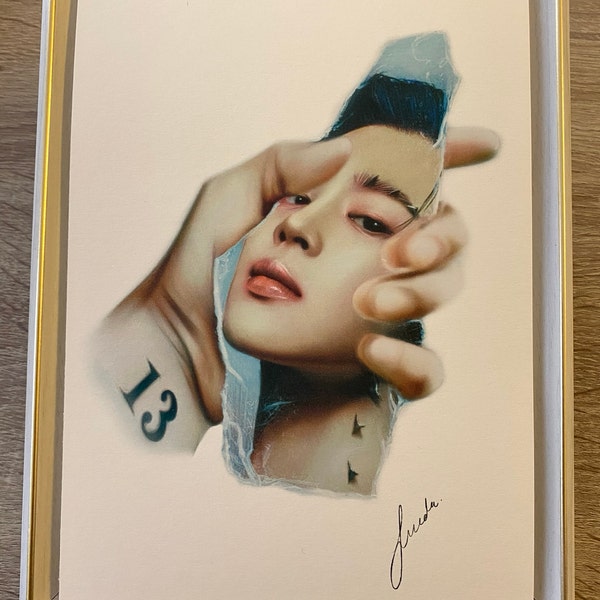 BTS Jungkook Pencil Drawing : PRINT From Original Fanart - Etsy