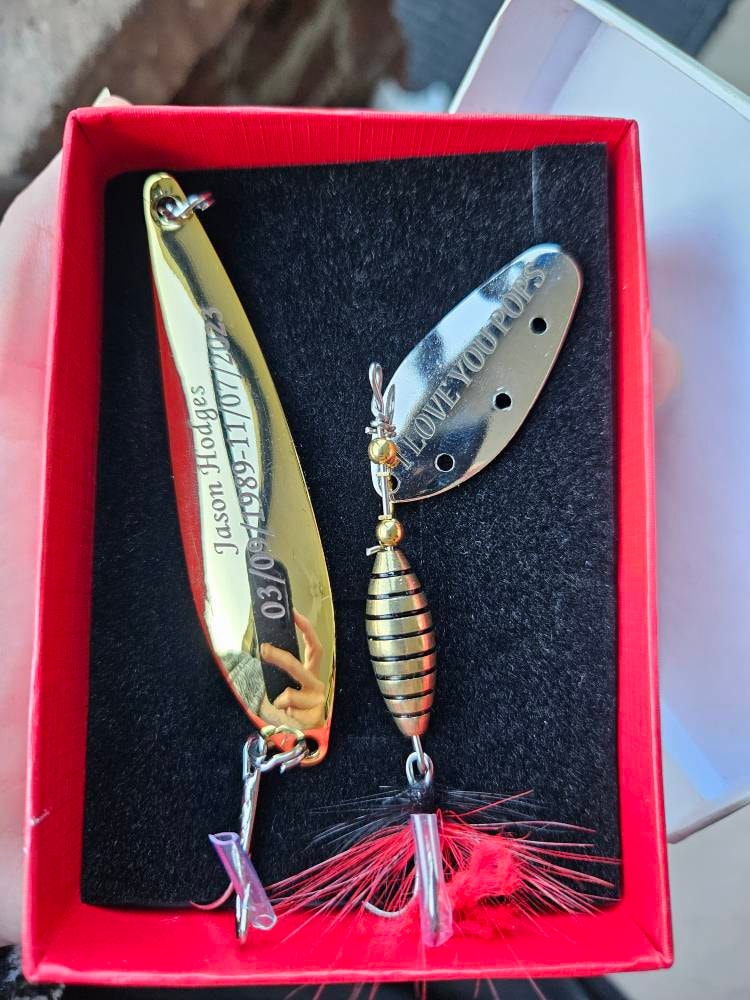 st valentine&#39;s day gift Fishing Custom Lure father&#39;s  gift fisherman Gift for Dad Uncle husband Anniversary Vatertag sgeschenk Reel Bait