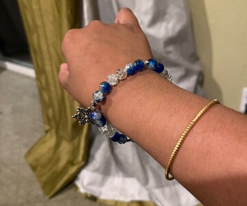 Anime Hero Character  Inspired Glass Bead, Charm Bracelet Student Edition Gift for Anime and Manga fans