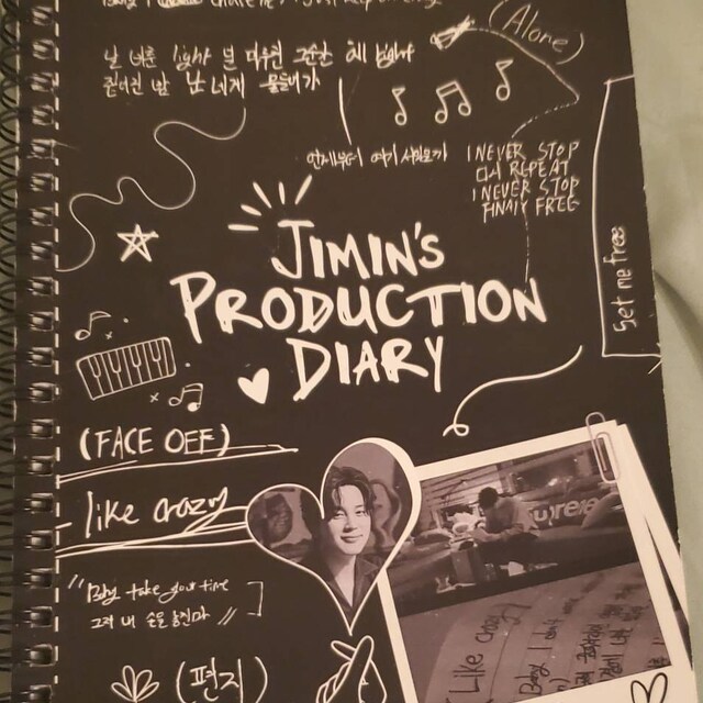 Jimin Production Diary Notebook: BTS Merch, Kpop Fan Gift, Jimin