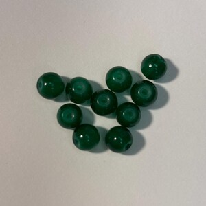 6mm グリーンガラスビーズ各種 研磨済みビーズ ルースビーズ 