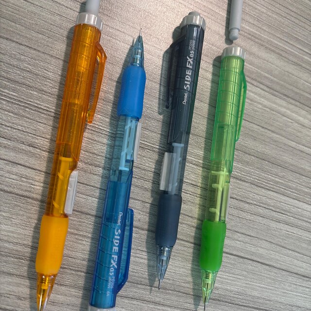 Pentel SIDE FX 0.5 PD255 Automatic Pencils 4 Color Set - Etsy