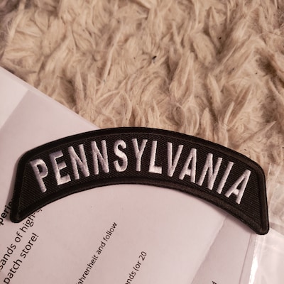 PENNSYLVANIA STATE Rocker Biker Motorcycle Embroidered Patch - Etsy