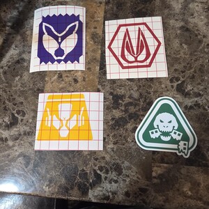 Zeztz Added! Kamen Rider Icon Decals, Multiple Sizes/designs