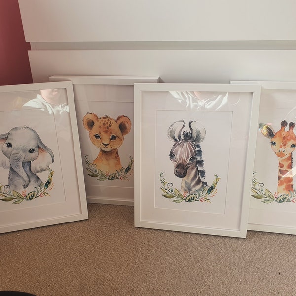 Jungle Animals Nursery Decor , Safari Nursery Prints , Nursery Set ...