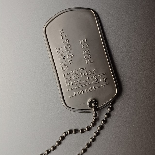 Simon 'ghost' Riley US Military Dog Tag Set 