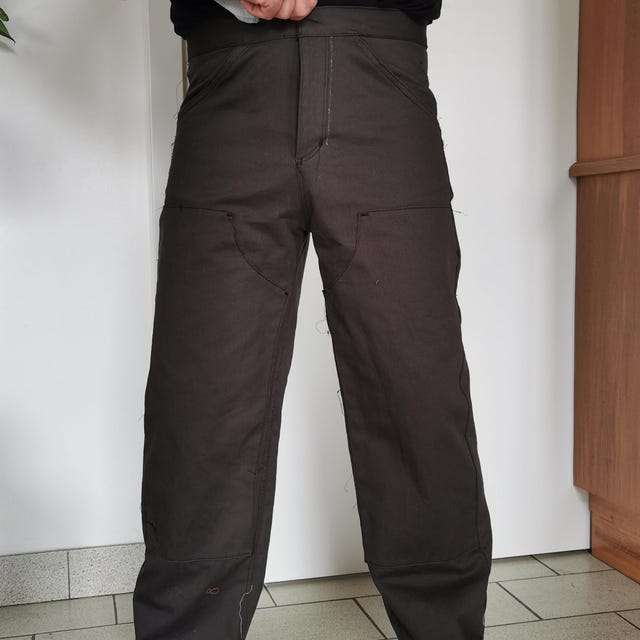 ★24-25FW新作★BINARY01★DOUZEN PATCH CARPENTER WIDE PANTS MADE] Diego Carpenter Wide Pants - binary01