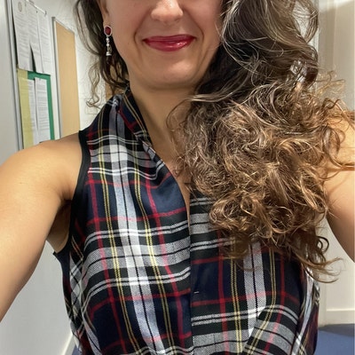 Blue Aqua Plaid Tartan Hoodie Dress