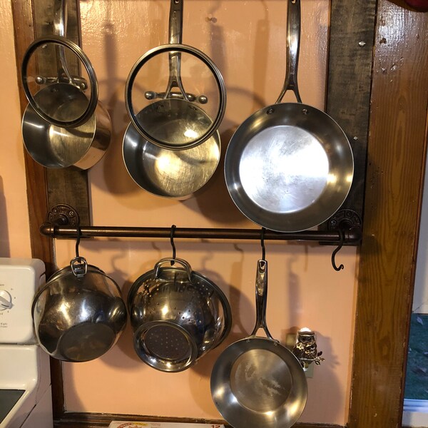 Forged Pot Rack Hand Forged S-hooks Forged Pot Rack Hooks Forged Plant Hangers Forged ...