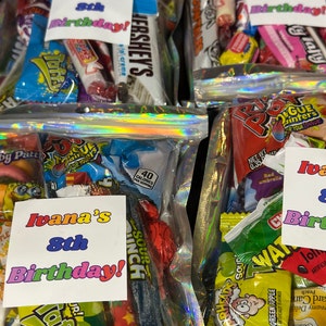 The Best Candy Bags Party Favors, Birthday Party, Goodie Bags