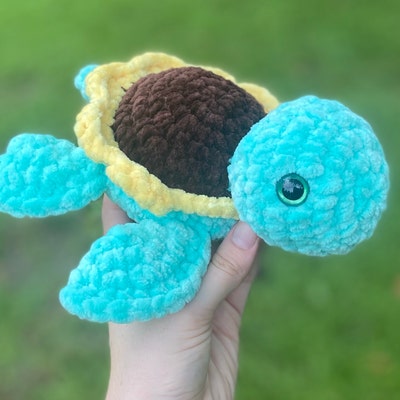 Petal the Sunflower Turtle Pattern Crochet PDF Download - Etsy