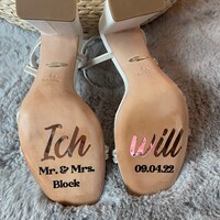 Hochzeitsschuhe Aufkleber Ich Will Brautschuhe Aufkleber Sticker