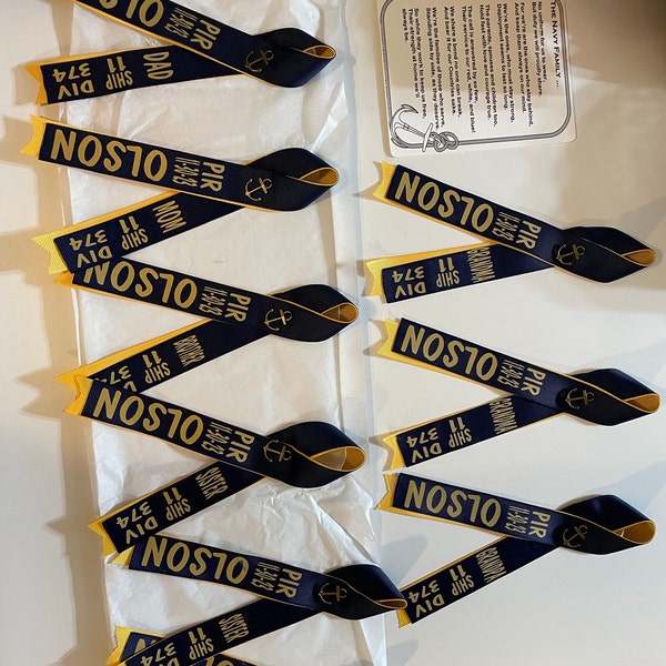 PIR Ribbons, NAVY Boot Camp Graduation Ribbons - Etsy