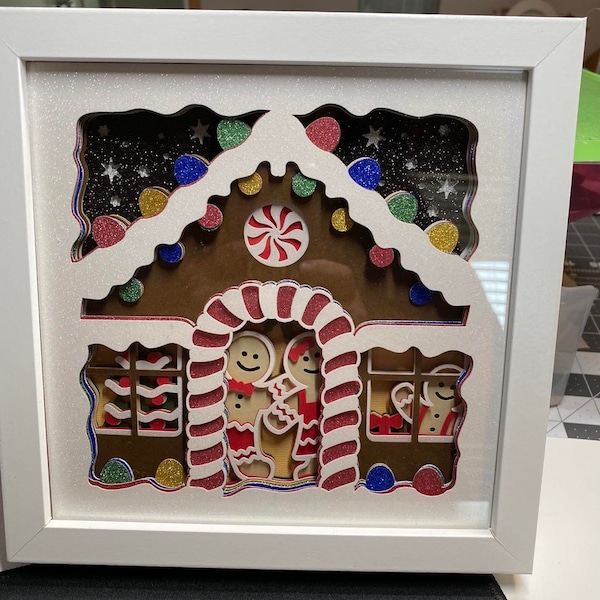 3D GINGERBREAD Svg - Gingerbread House Svg - 3D CHRISTMAS Svg ...
