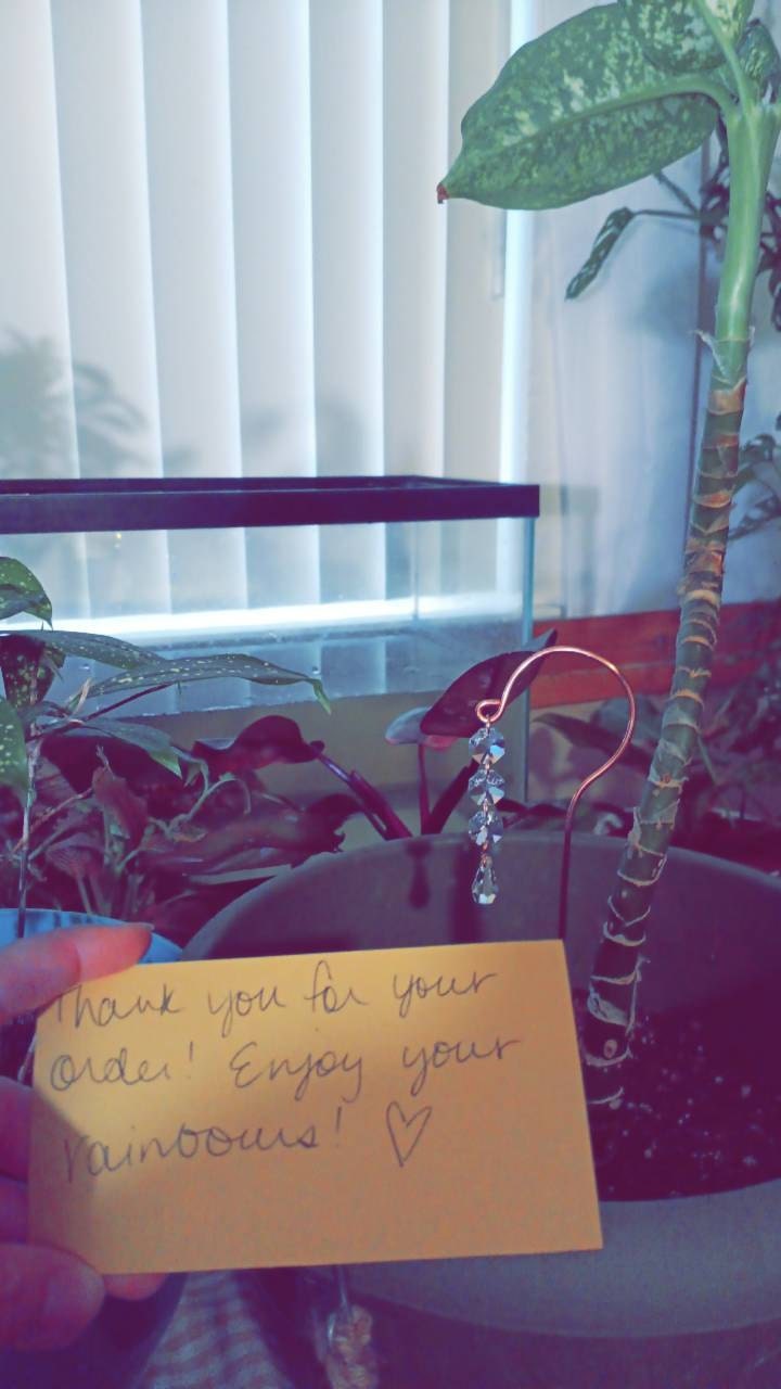 COPPER Plant Stake Sun Catchers