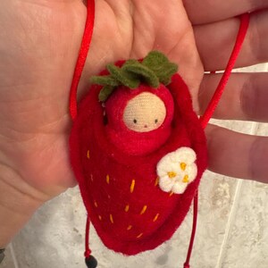 Red Strawberry Baby Necklace - Etsy