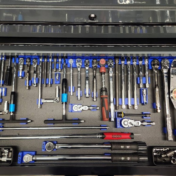 Magnetic Socket Extension Holder | Modular Toolbox Drawer Organizer ...
