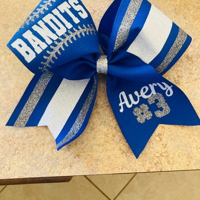 Custom Cheer Bow in Your Team Colors, Great Gameday Cheer Bow ...