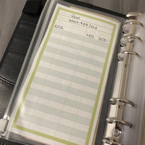 Printable Savings Register, PDF File, Prints on 8 1/2 X 11 Inch Paper ...